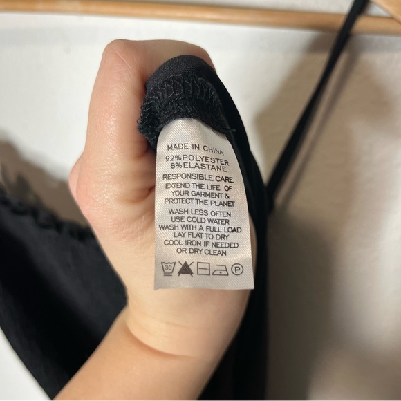 Hill House The Jersey Isabel Nap Dress Black Square Neck Smocked Maxi - Picture 7 of 7